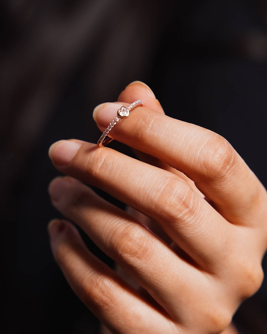 cute simple silver rings
