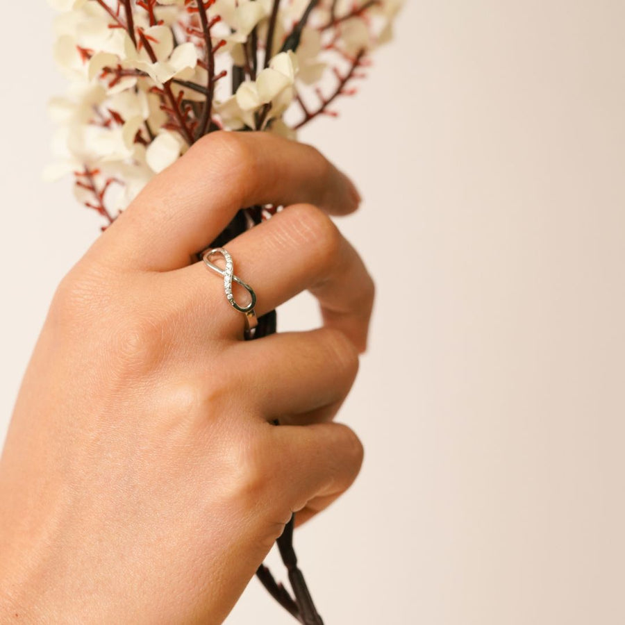 silver infinity ring