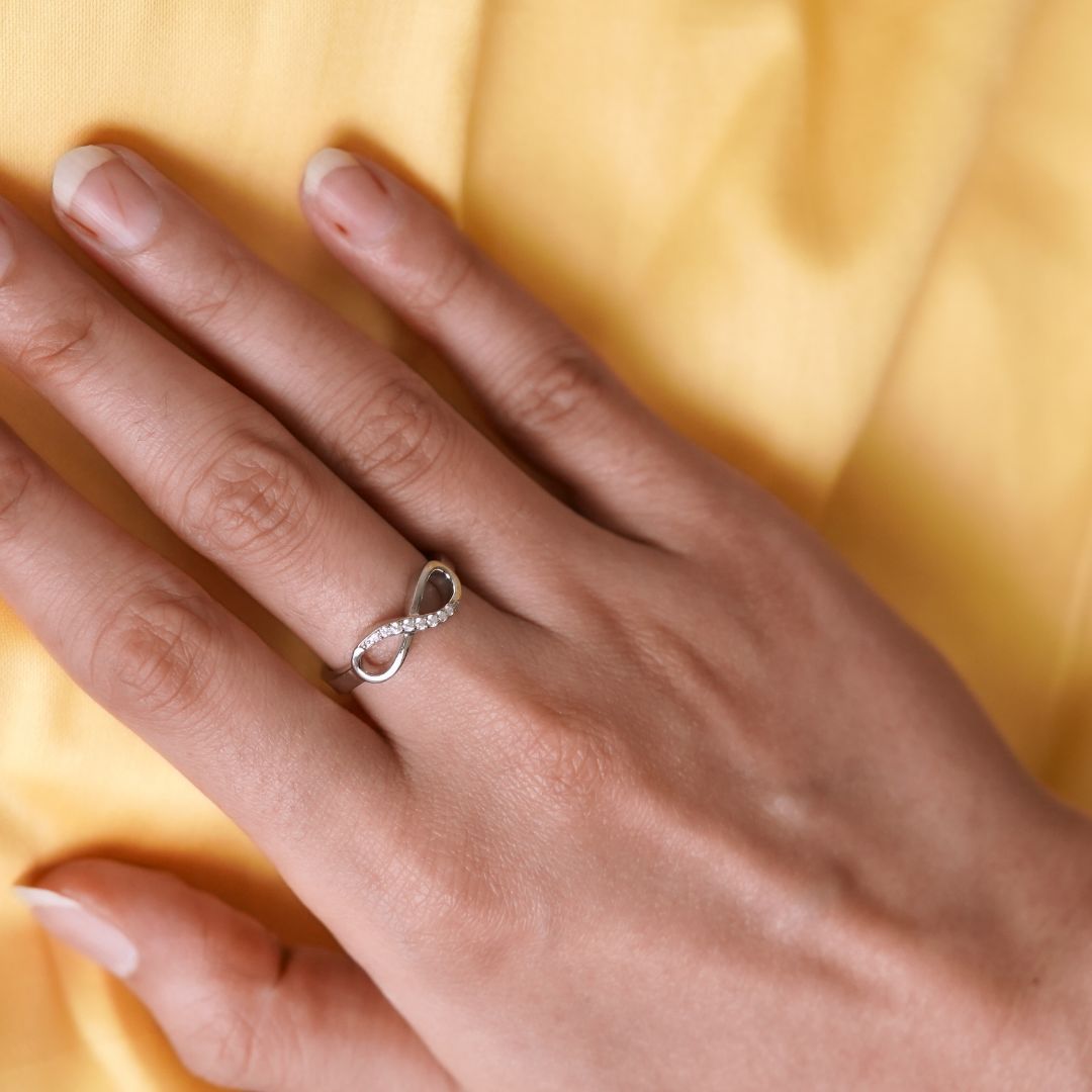 Infinity Bond Sterling Silver Ring – Handmade Joy