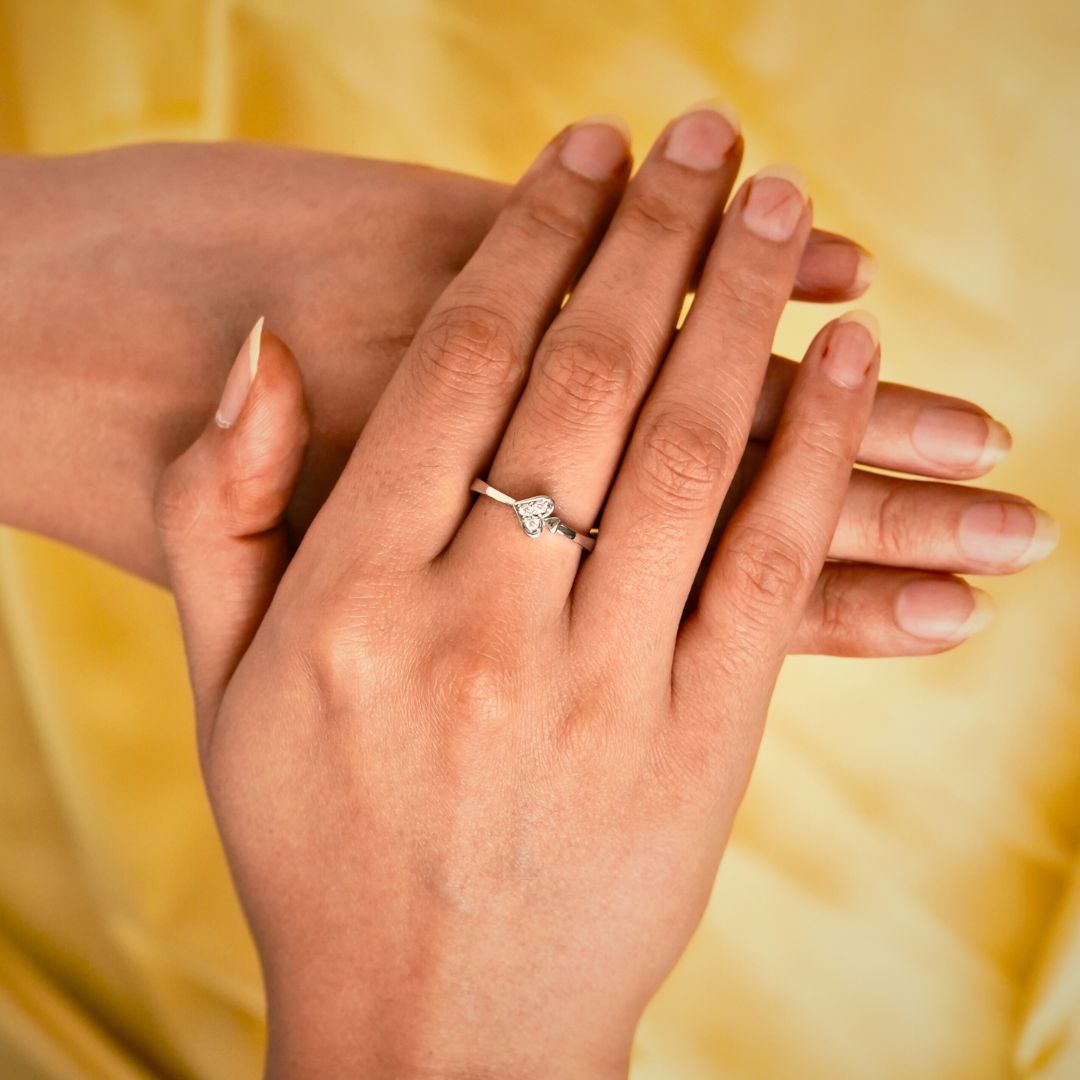 Sukkhi High-Test Silver Rhodium Plated Cz Ethnic Ring For Women - Sukkhi.com